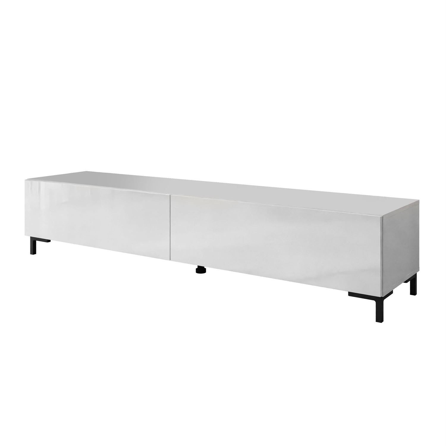 Lookway COLGANTE TV-Schrank 200cm Kaschmir Hochglanz - Hängende TV-Konsole Mit LED-Beleuchtung